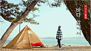 Let's camp in the strong winds of the sea with the $80 tent · Camping Vlog · Camping ASMR · MCETO
