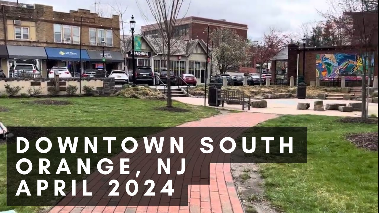 Walking Downtown South Orange New Jersey