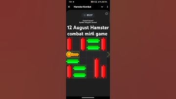 12 August hamster combat Mini game solve #hamsterminigame #hamsterkombatdailycombo #hamsters