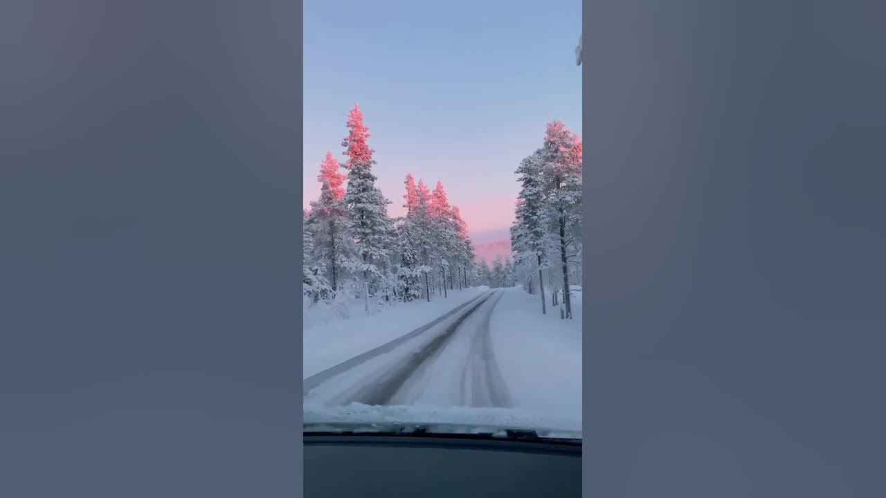 Winter wonderland in Lapland, Finland Music by Time After Time - Paratone 🎶 #shorts #travel #trends