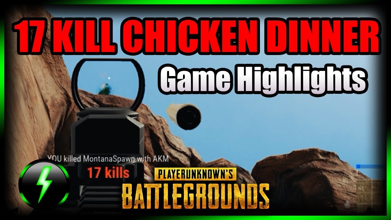 PUBG ► 17-Kill Solo-Squad Chicken Dinner (Highlights) M24 + AKM
