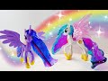 Custom Pony Summary Review Princess Celestia and Twilight Sparkle Flowing Resin Hair