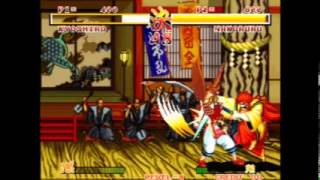 Samurai Spirits Basic Combos Vanira