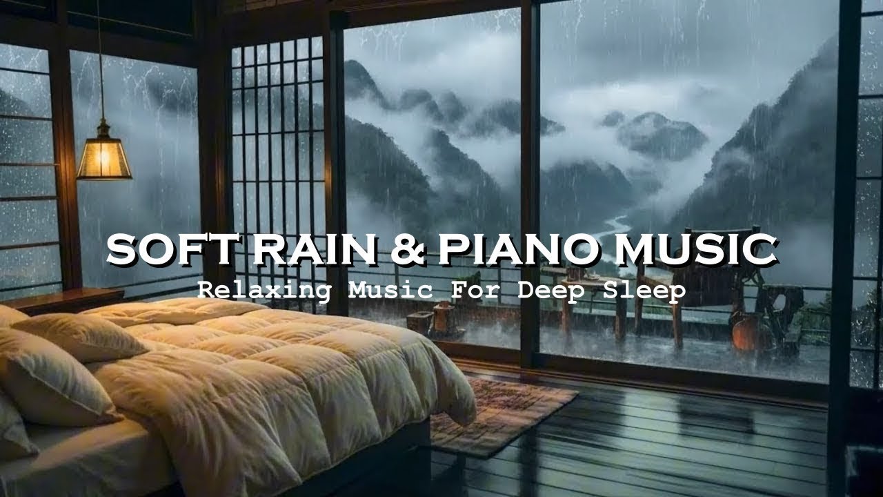 Ultimate Night Calm ★︎ 30 Minute Sleep Music | Rainy Piano Scene for Instant Deep Rest & Healing 🌧️🎹