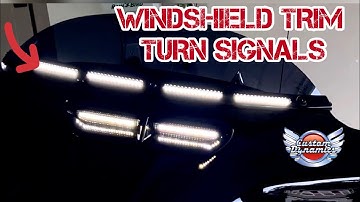 V2 WINDSHIELD TRIM WITH TURN SIGNALS / Custom Dynamics