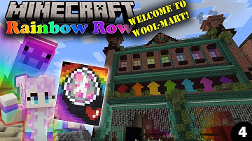 Building a Minecraft Rainbow Automatic Sheep Farm with All Sixteen Colors and Custom Wool Art Mural