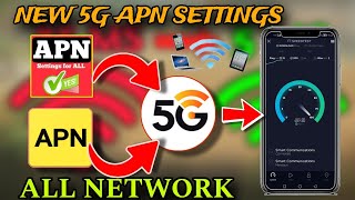 NEW 5G APN SETTINGS FOR ALL NETWORK |  INCREASE INTERNET SPEED 2023
