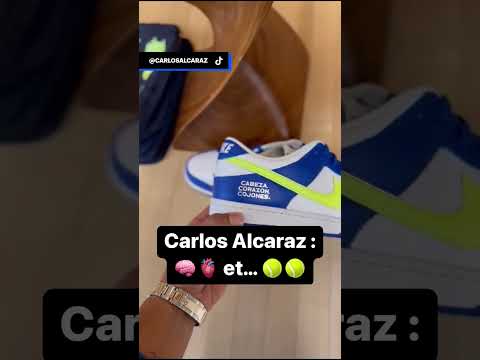 "Tête, coeur et..." les chaussures de Carlos Alcaraz avec la devise de son grand-père #shorts#tennis