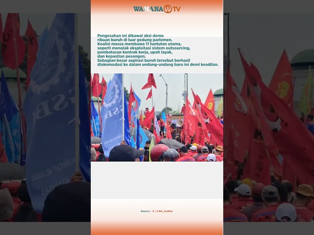 DEMO BURUH DEPAN GEDUNG DPR