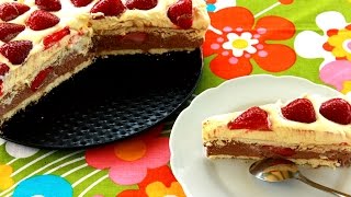 Sladoled torta s jagodama / Strawberry Ice Cream Cake Recipe