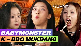 BABYMONSTER's 'Korean BBQ' Samgyeopsal  & Ramyeon Mukbang