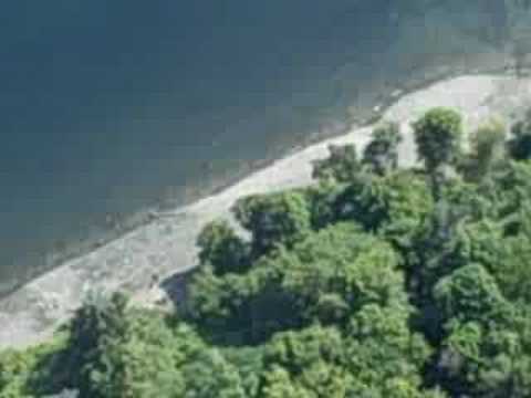 Helicopter footage of the Vashon Island shoreline
