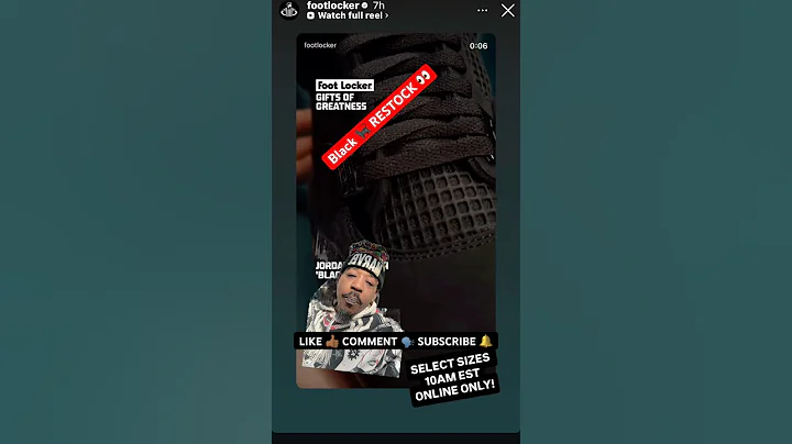 BLACK CAT 4s RESTOCK TODAY 👀🔥#sneakers #nike #jordan4 #restock #footlocker #trending