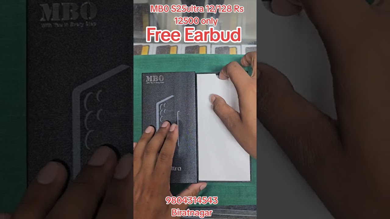 MBO S25 ultra unboxing video 