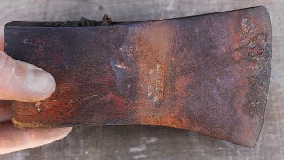 Rusty Gold: Cold War Hatchet Restoration | West German Axe Full Rehab Process + Tips and Tricks