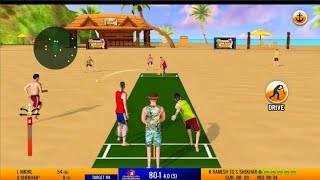 Friends Beach Cricket 2019: The Real Beach Cricket game play screenshot 2