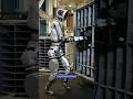 Atlas Robot autonomously moving engine covers between containers #shorts