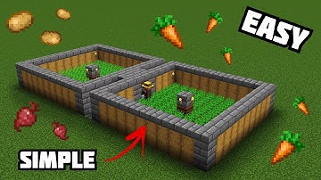 How To Make an AUTOMATIC Villager Food Farm (EASY) Minecraft 1.16+ Tutorial
