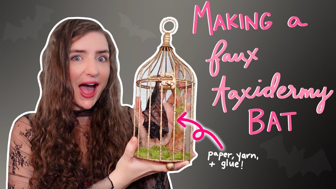 Making a Faux Taxidermy Bat | Craft with Me!
