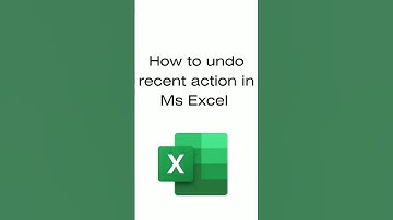 How to undo recent action in Microsoft Excel || The One || #excel #msexcel #shortcuts