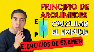 How to Calculate the Force of Empute // Archimedes' Principle Solved Exercises *Hydrostatics*