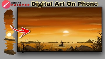 How to draw Digital art On phone Quickly | Infinite Painter Tutorial | Mobile Phone art |