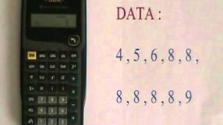Basic Statistics Operations on the TI-30XA