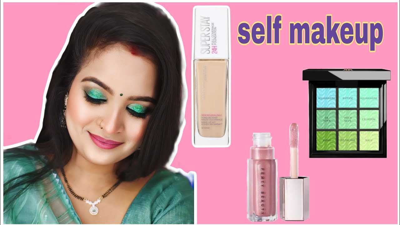 Ghar par PARLOUR jaisa makeup | How to do parlour makeup At Home ...