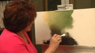 Acrylic Painting Techniques - Painting An Acrylic  Mottled Background