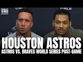 Michael Brantley & Luis Garcia React to Astros Losing World Series vs. Braves, Carlos Correa Future