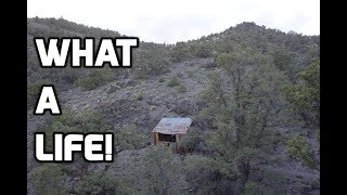 Exploring A Remote Mine And Miner's Cabin In The Desert