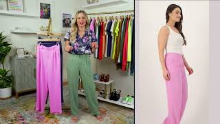 Candace Cameron Bure Darted Full Straight Leg Pant on QVC