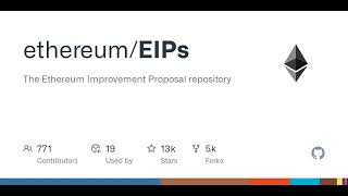 GitHub - ethereum/EIPs: The Ethereum Improvement Proposal repository