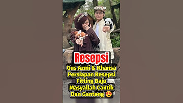 Gus Azmi & Khansa Fitting Baju Persiapan Resepsi Bulan Agustus #gusazmi #azmiaskandar #shorts