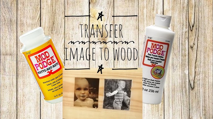 How To DIY Photo Transfer with Mod Podge Image Transfer Medium