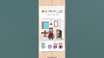 Brain Test Level 148 A vampire! Help! Help Answers Solutions