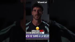 Senesi sobre jugar con Messi 'Es increíble'
