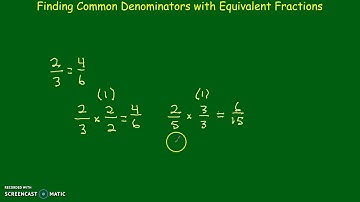 Find Common Denominators with Equivalent Fractions