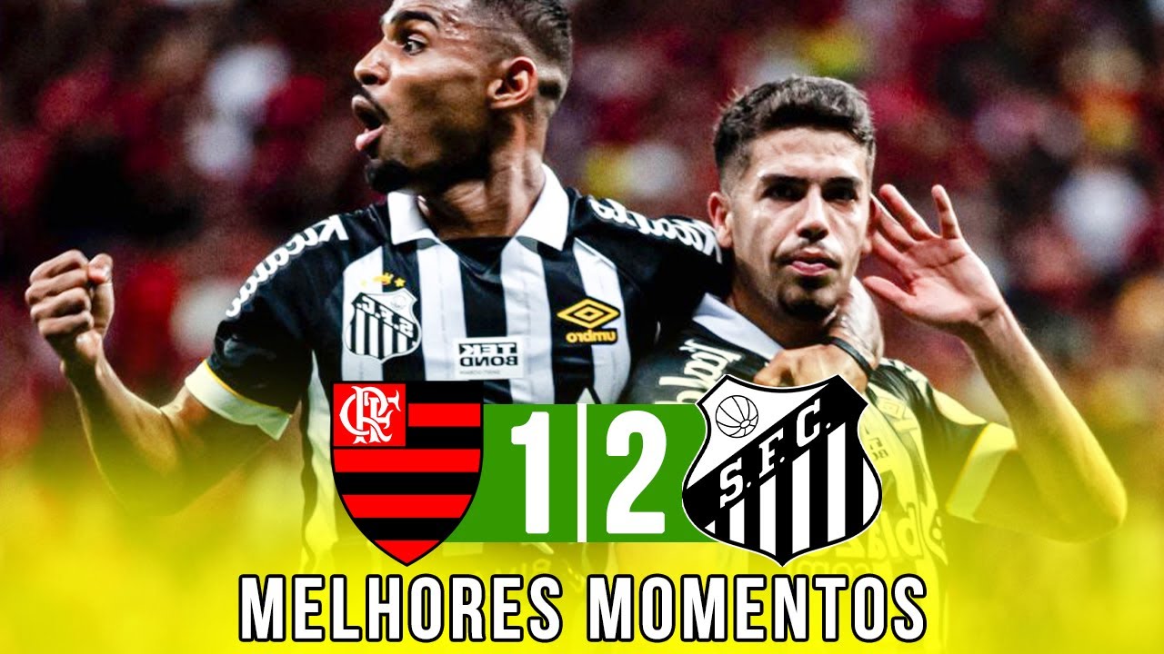 VÍDEO: Melhores momentos: Flamengo 1 x 2 Santos (Brasileirão)