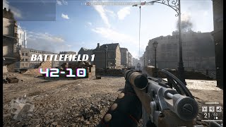 Battlefield 1 - Conquest Gameplay: 42 kills on Amiens
