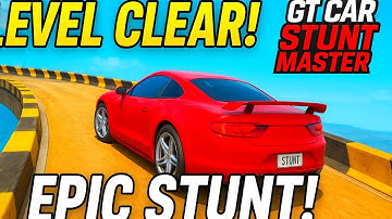 🚘GT Car Stunt Master – Level Complete Challenge! 🔥