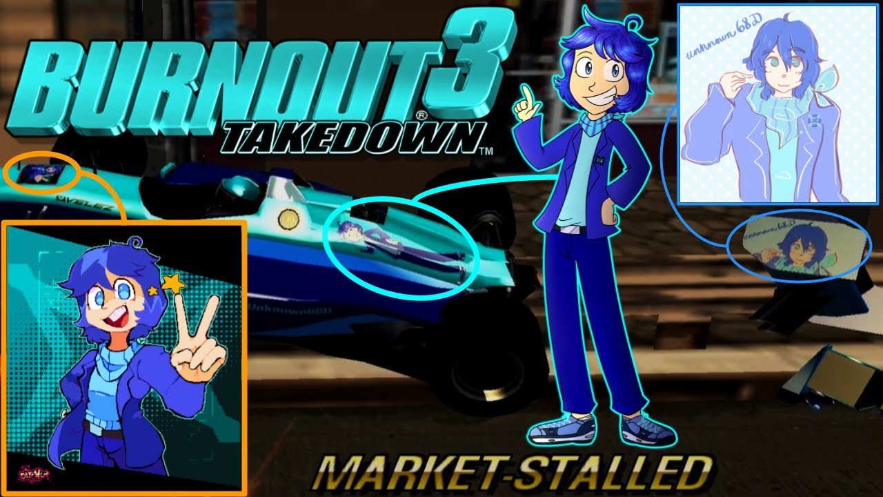 Burnout 3: Takedown - U68D Circuit Racer SHOWCASE (5-Rival, 1-Lap Road Rage with CUSTOM TEXTURES)