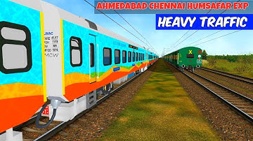 Ahmedabad Chennai Humsafar Express || MSTS Open Rails || Indian Train simulator