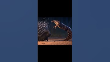 “Porcupine vs Pangolin The Ultimate Armored Clash!”