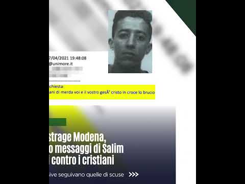 Video Tentata strage Modena, spuntano messaggi di Salim El Koudri contro i cristiani