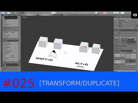 BLENDER [TRANSFORM/DUPLICATE] #025