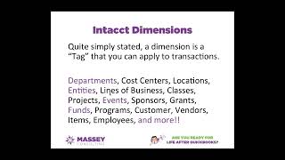 Sage Intacct | CloudBytes: Dimension Driven Financial Statements