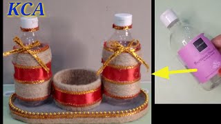 Creative Idea to Make a Condiment Place from Used Plastic Bottles
