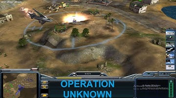 Command & Conquer - Generals Game-play (CUSTOM MISSION - USA : OPERATION : UNKNOWN)