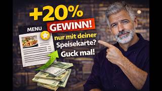 20% Gewinn Nur Mit Deiner Speisekarte? Guck Mal